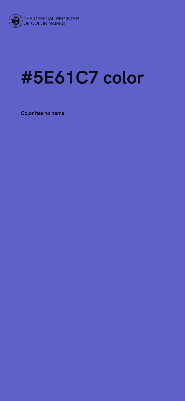 #5E61C7 color image
