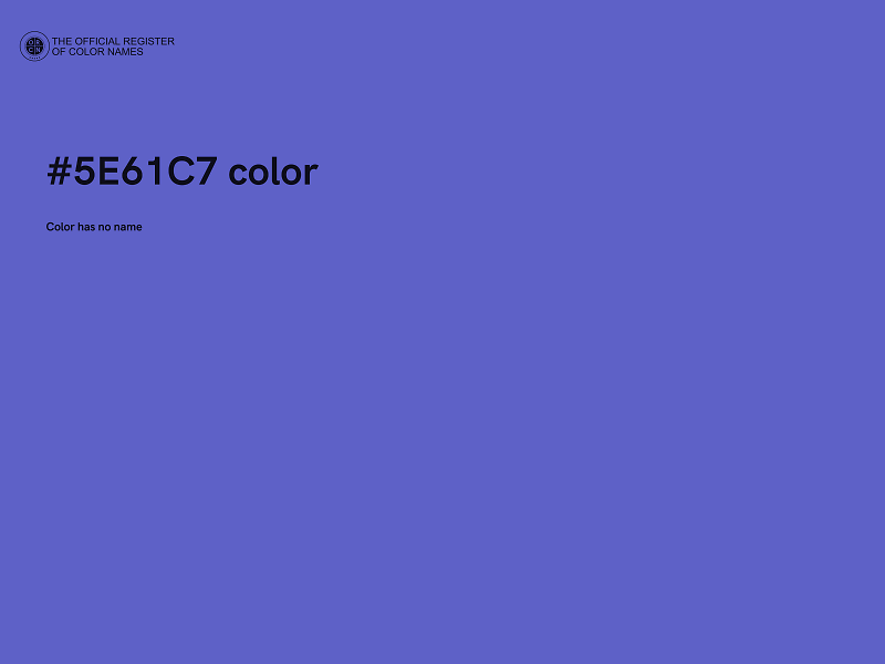 #5E61C7 color image