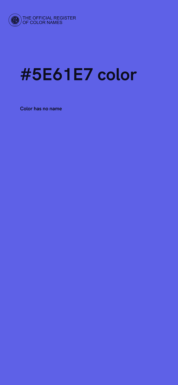 #5E61E7 color image