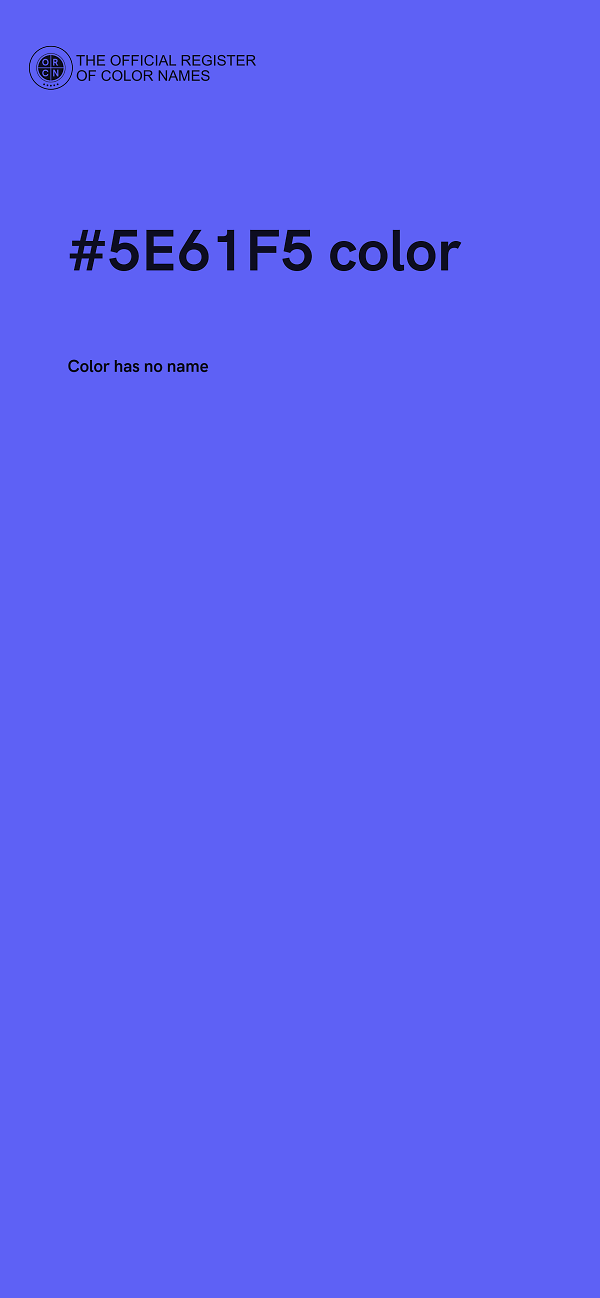 #5E61F5 color image