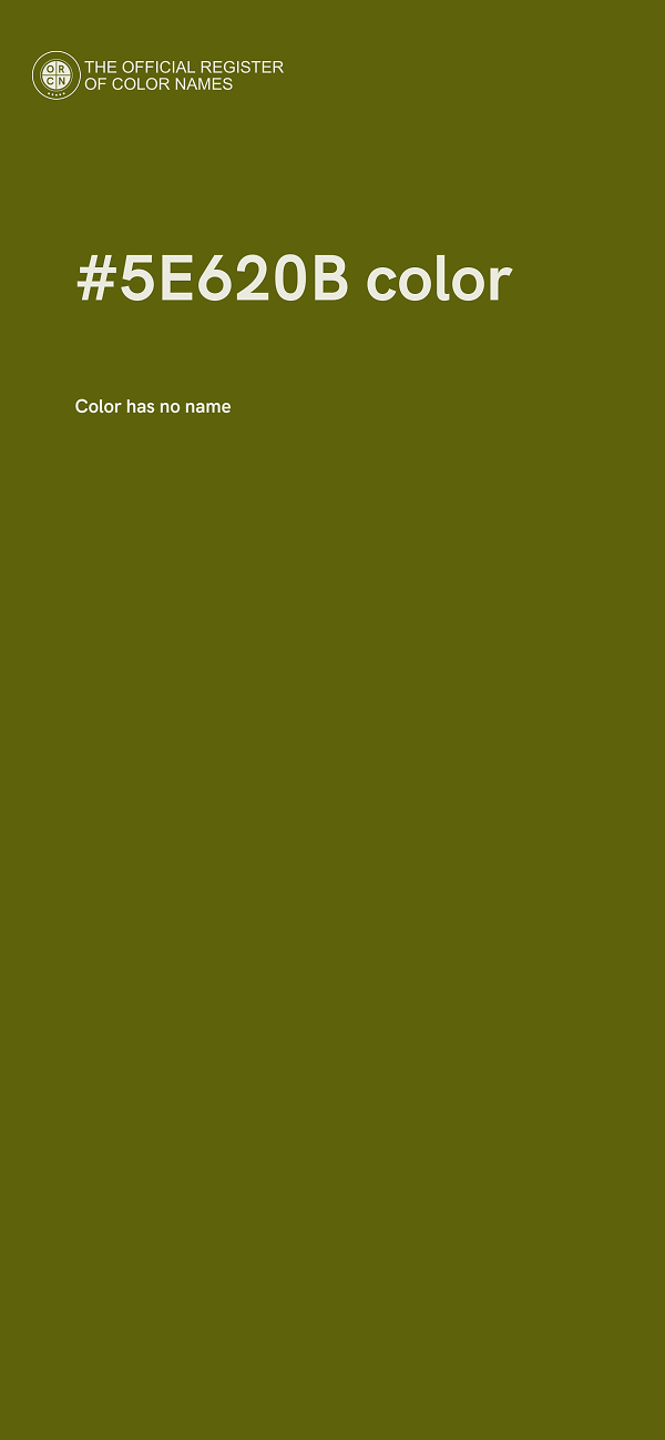 #5E620B color image