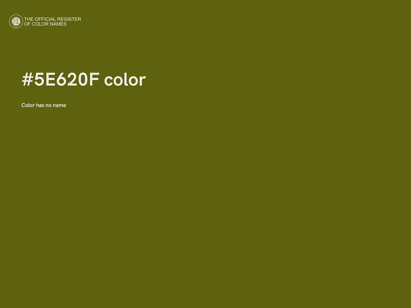 #5E620F color image