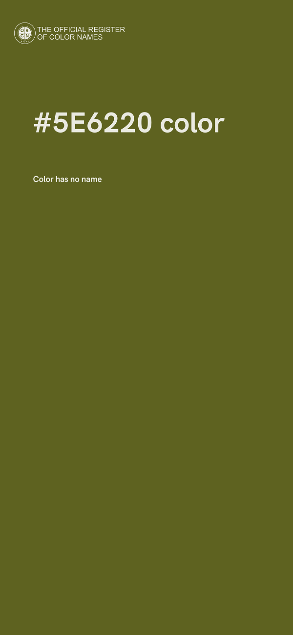 #5E6220 color image