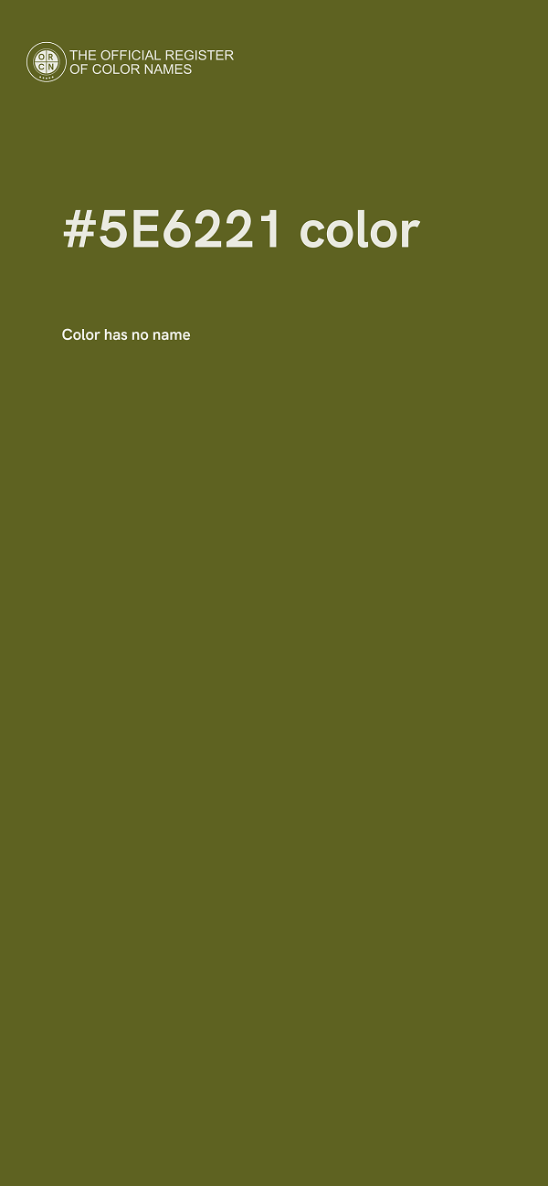 #5E6221 color image