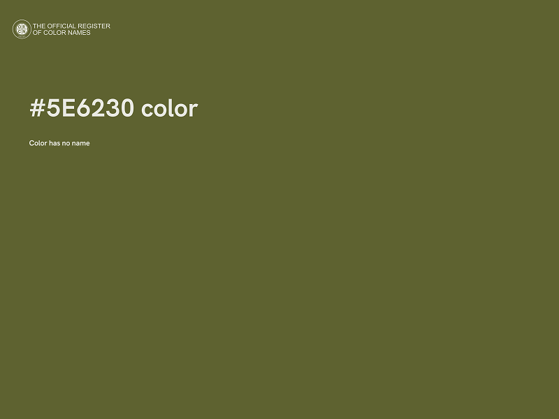 #5E6230 color image