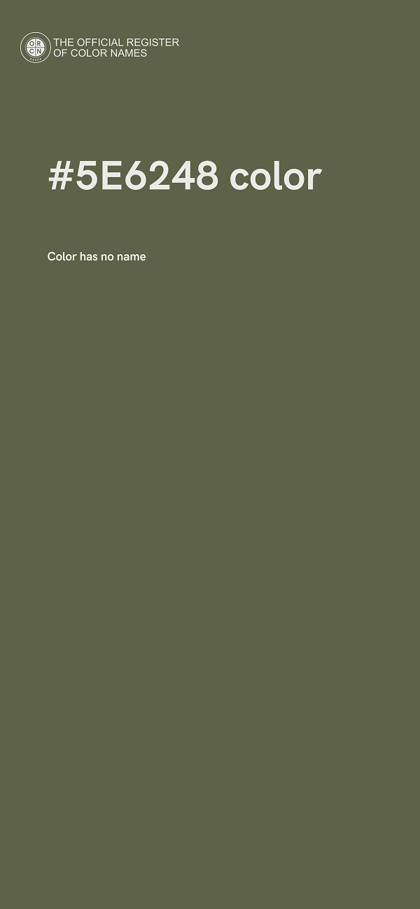 #5E6248 color image