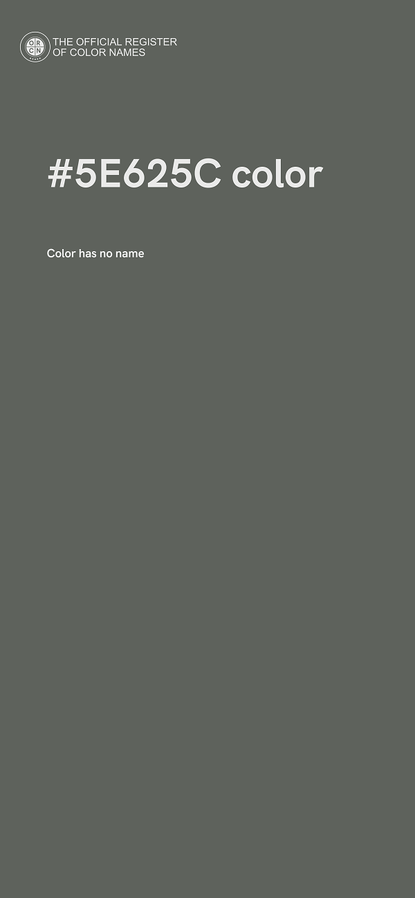 #5E625C color image