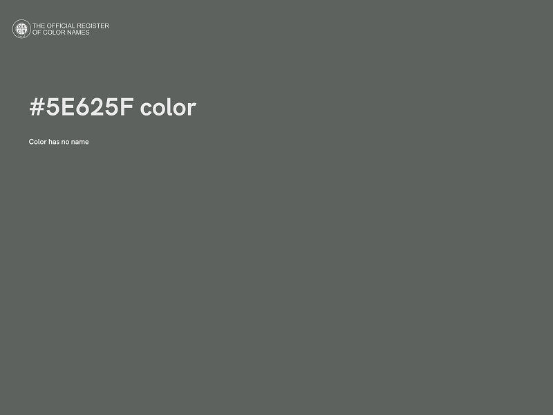 #5E625F color image