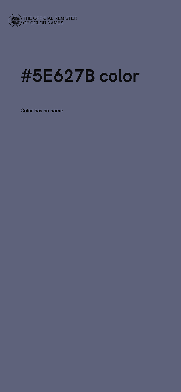 #5E627B color image