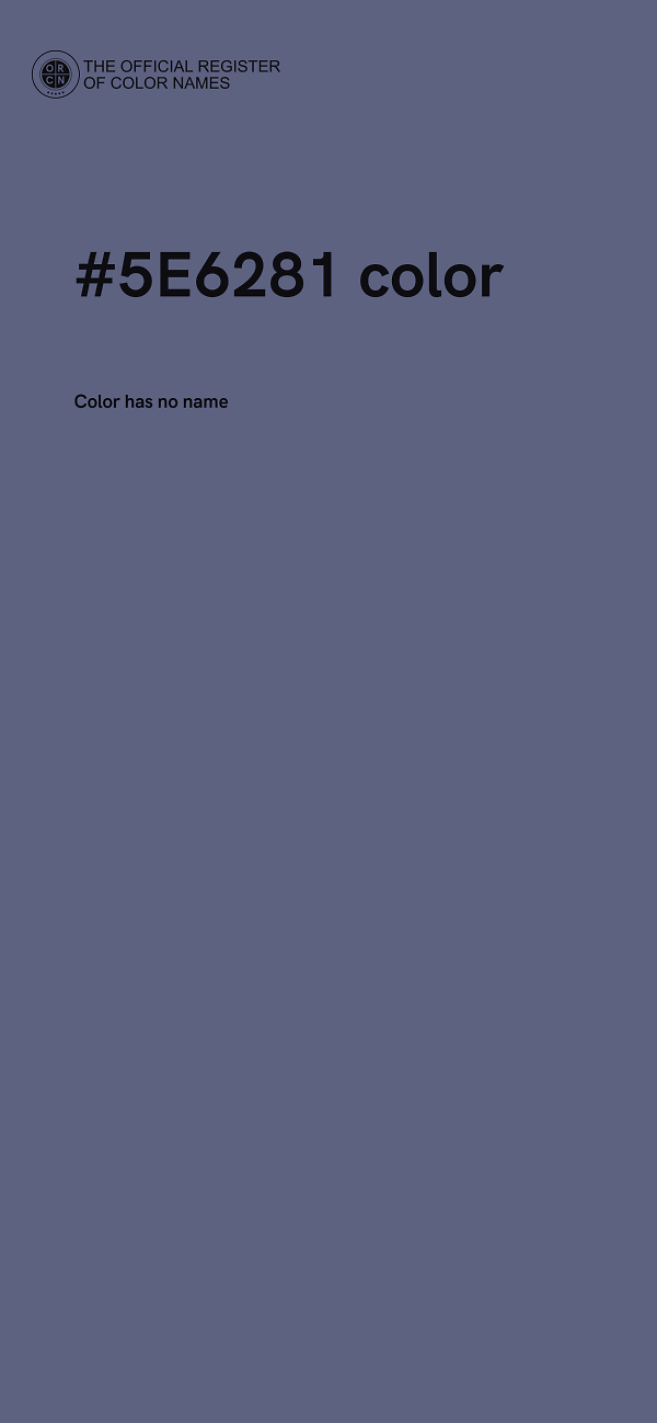 #5E6281 color image
