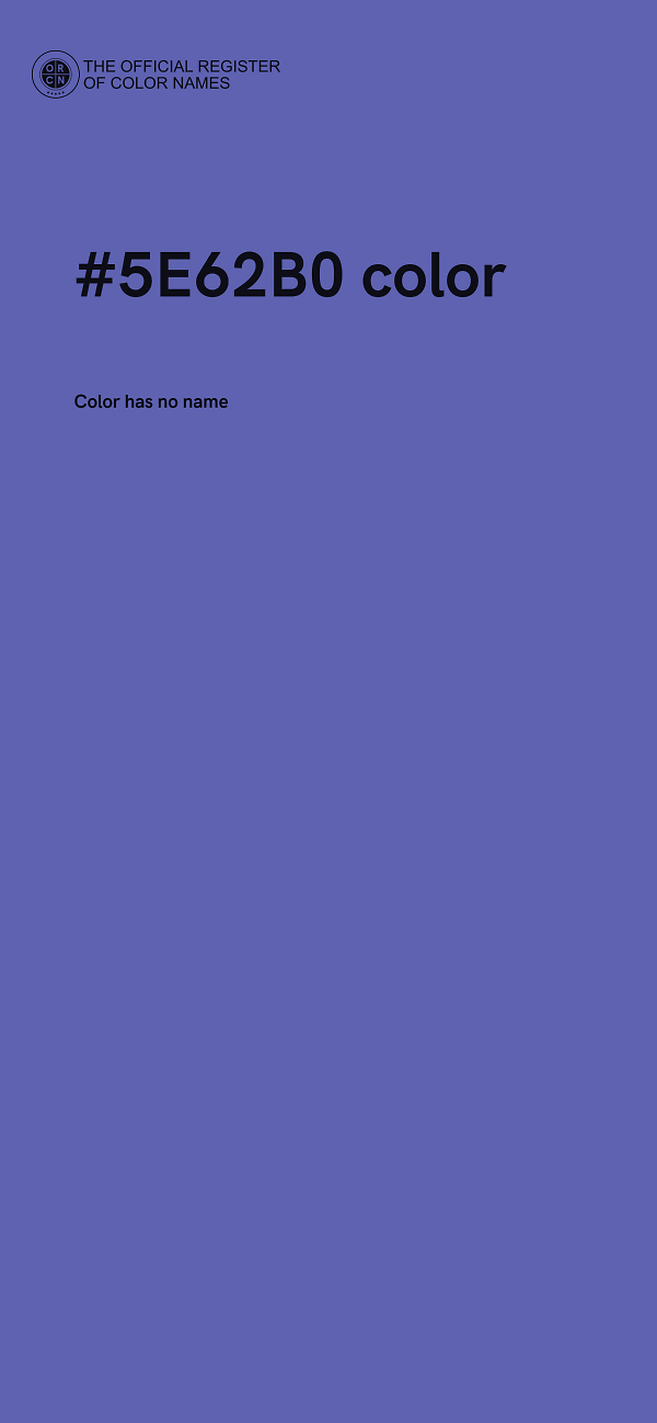 #5E62B0 color image