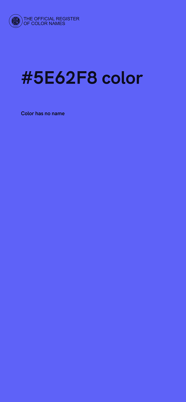 #5E62F8 color image