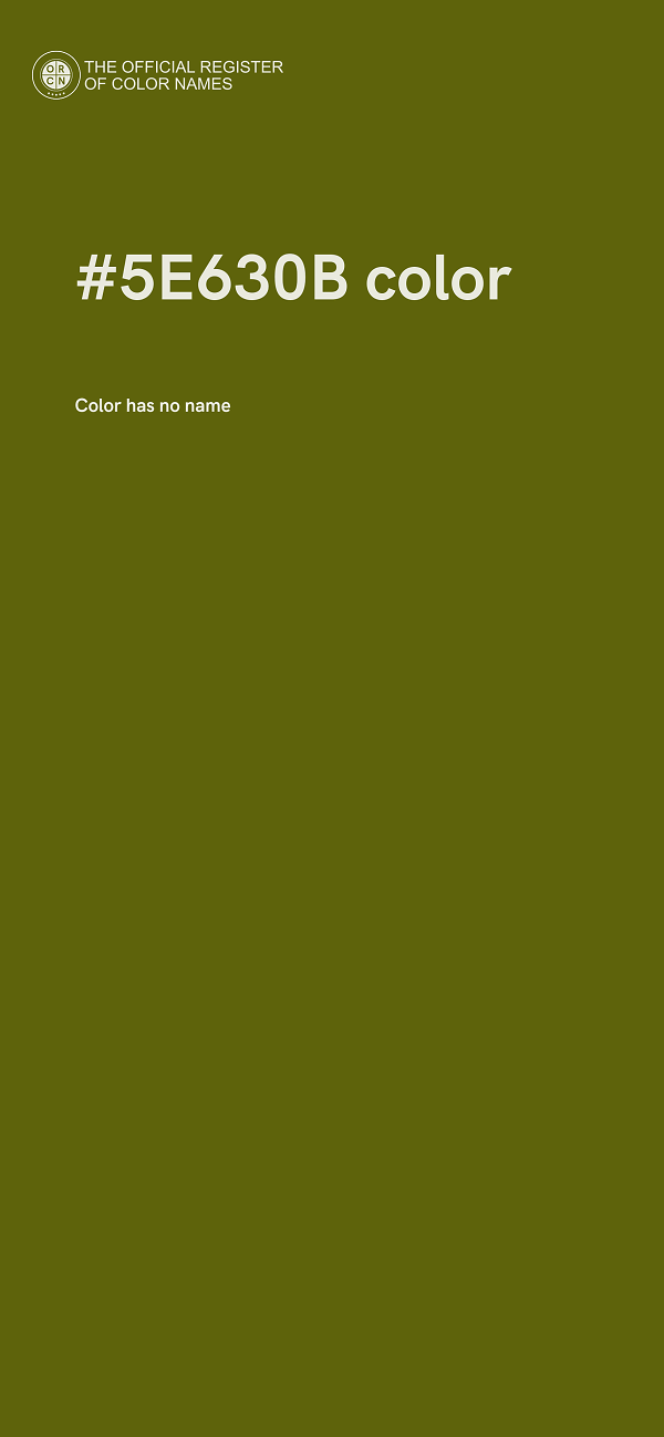 #5E630B color image