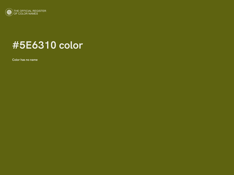 #5E6310 color image