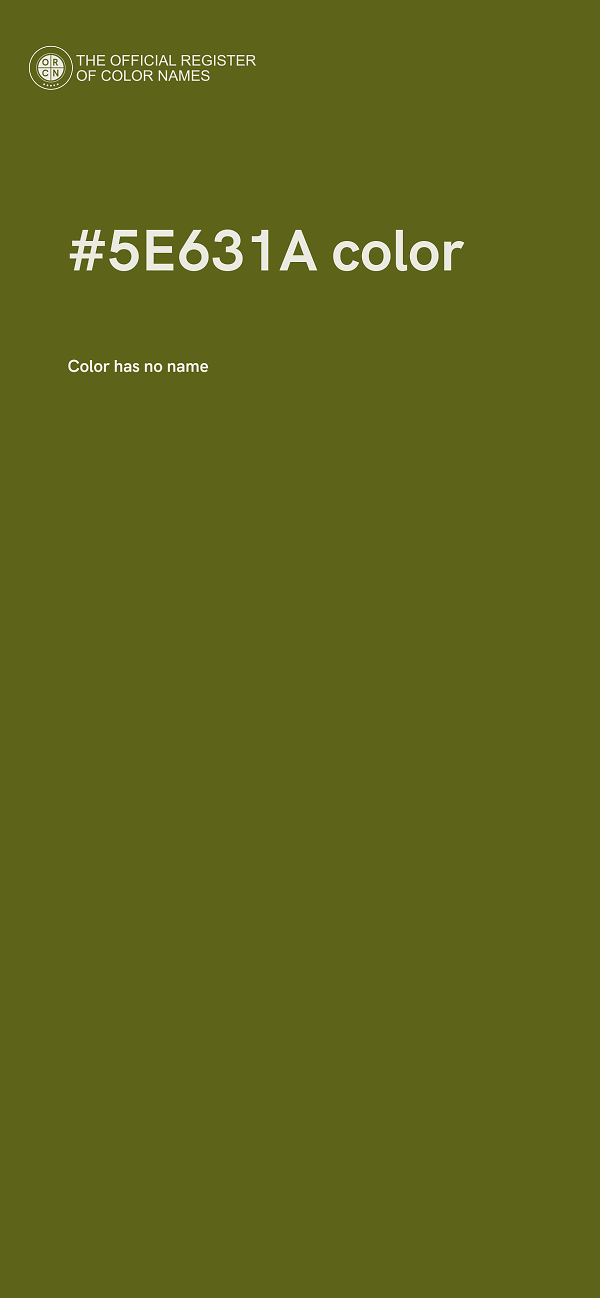 #5E631A color image