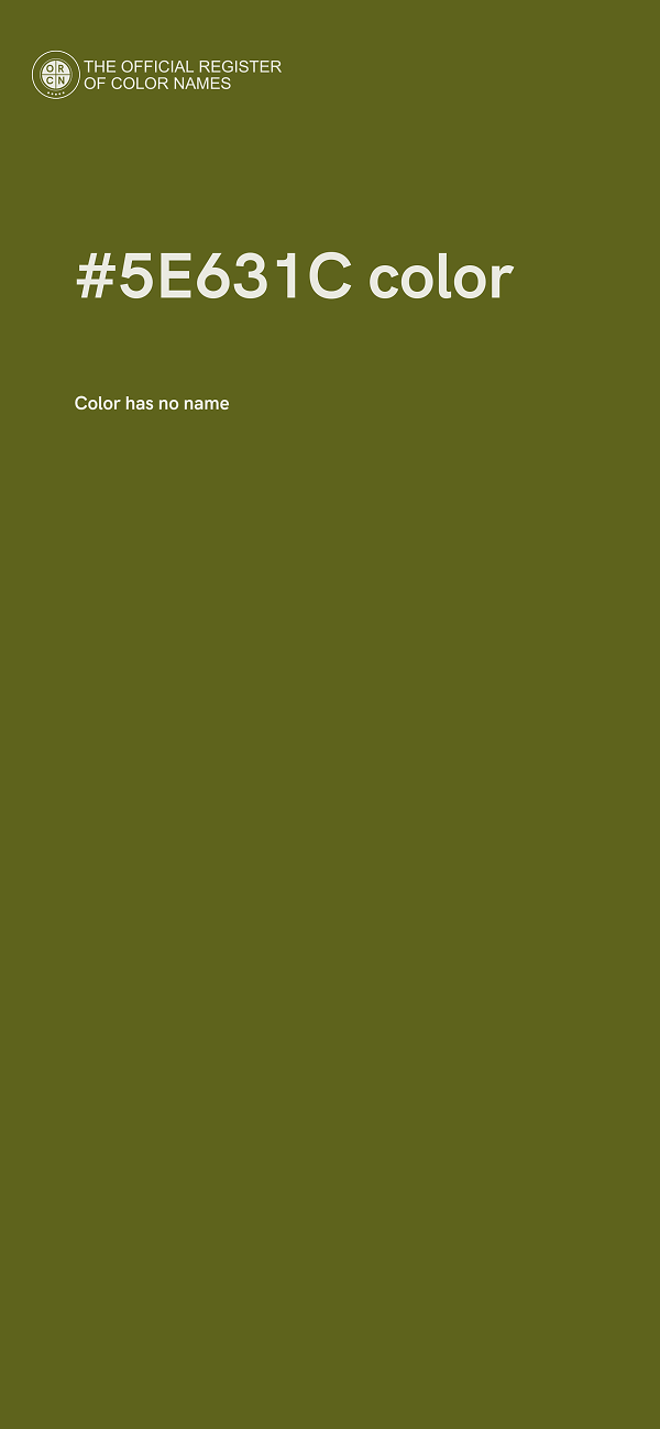 #5E631C color image