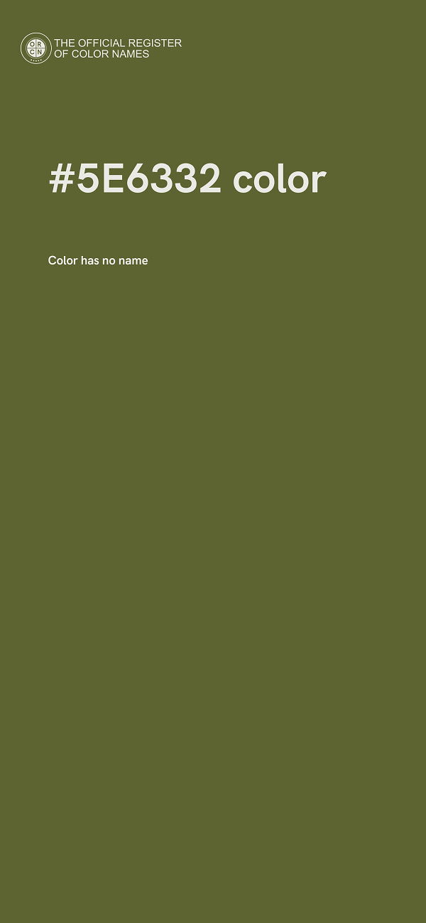 #5E6332 color image