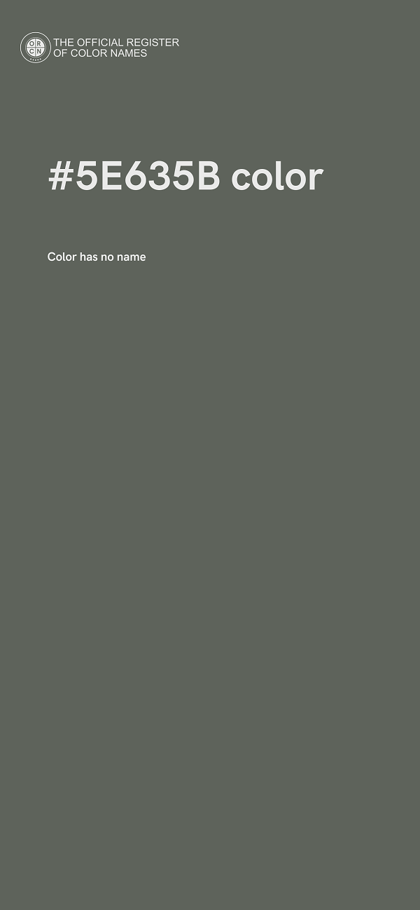 #5E635B color image