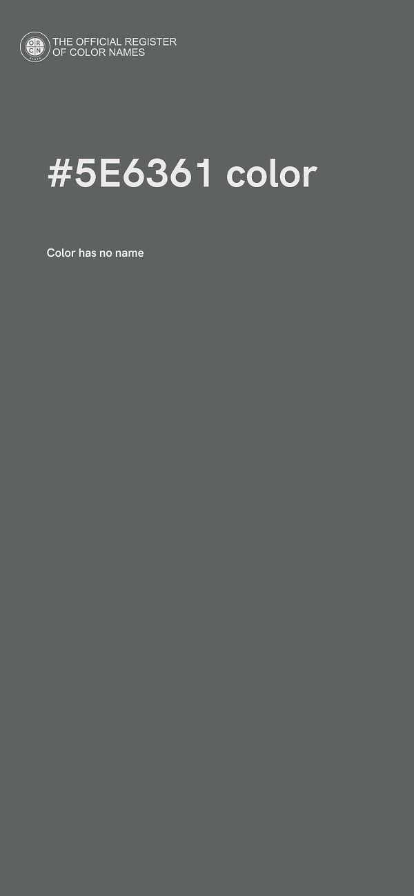 #5E6361 color image