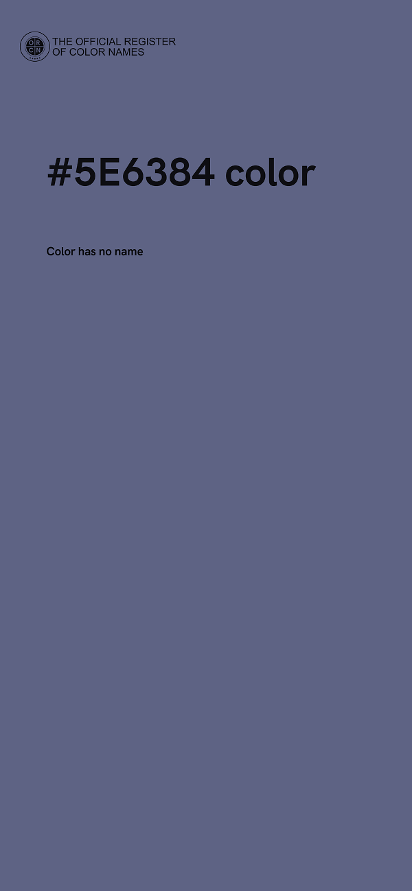 #5E6384 color image