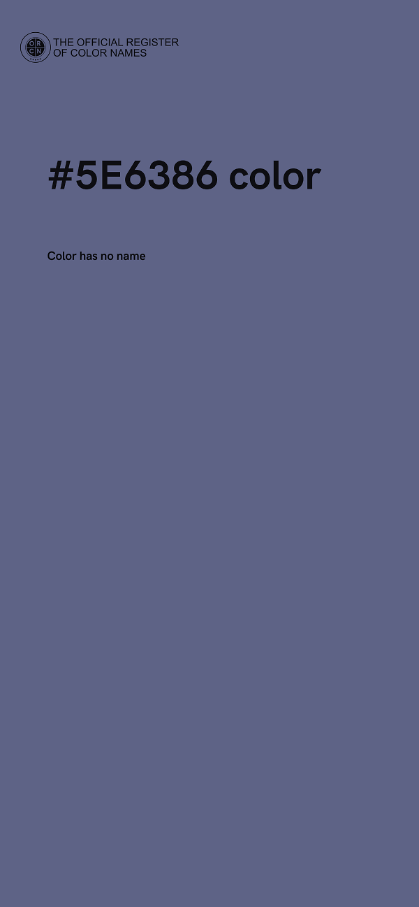 #5E6386 color image