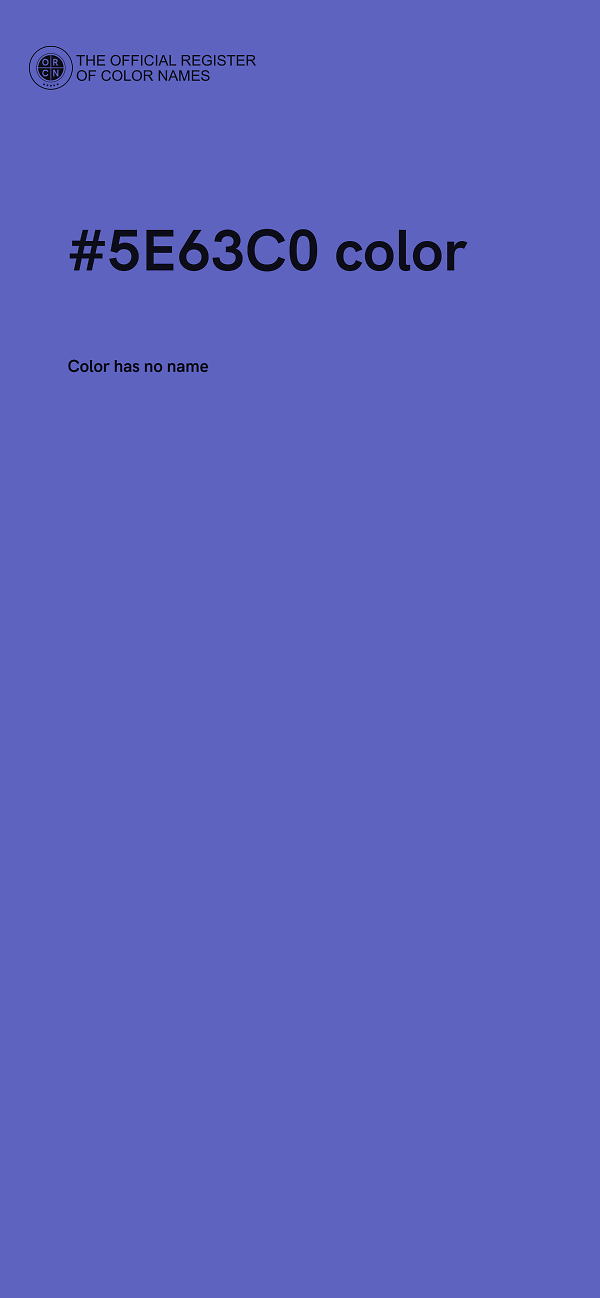 #5E63C0 color image