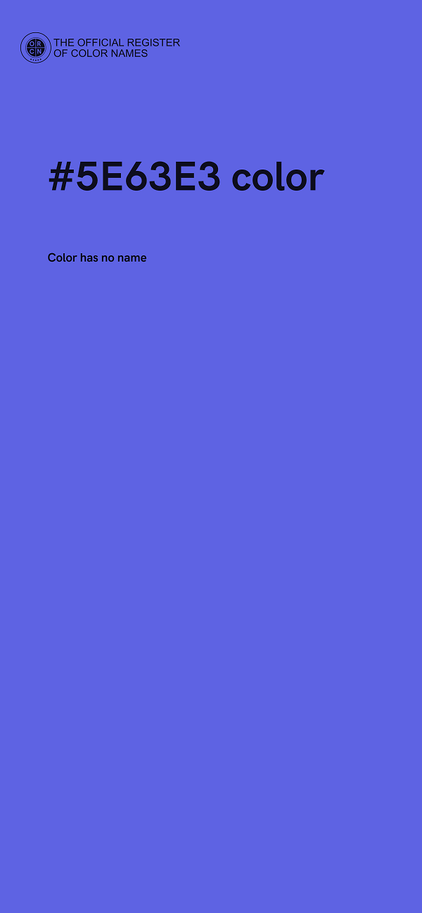 #5E63E3 color image
