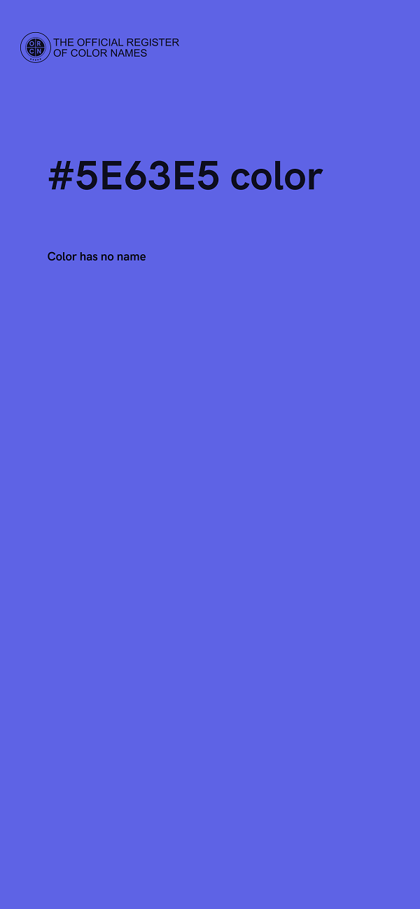 #5E63E5 color image