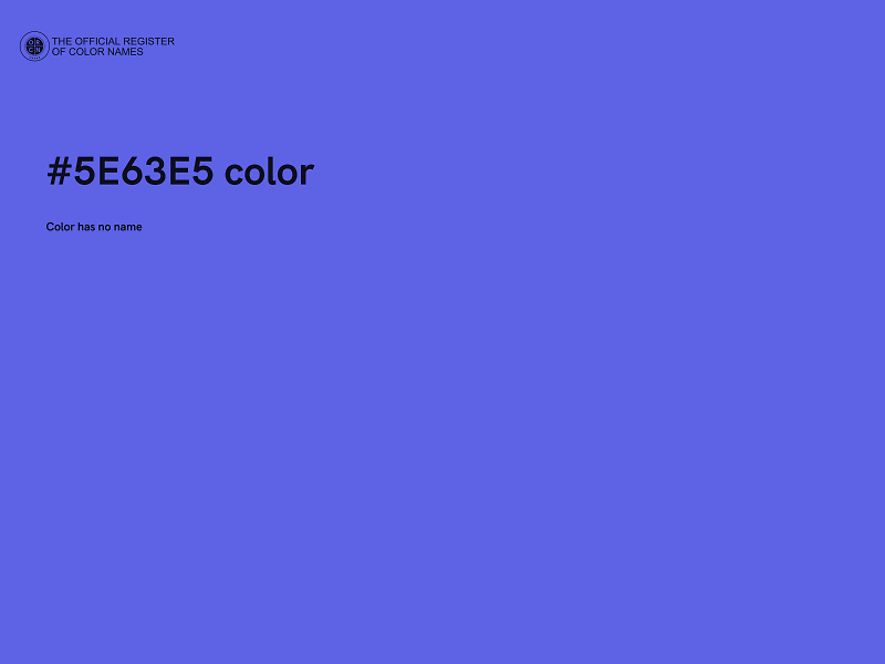 #5E63E5 color image