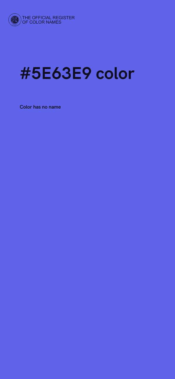 #5E63E9 color image