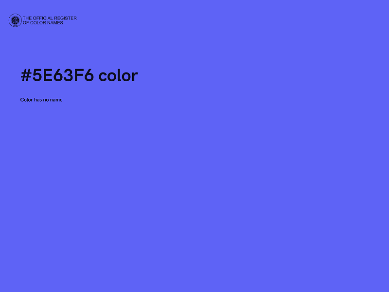 #5E63F6 color image