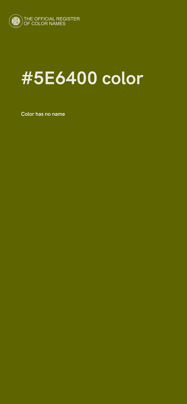 #5E6400 color image