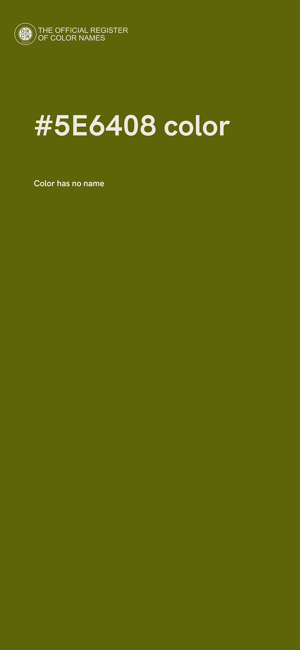 #5E6408 color image