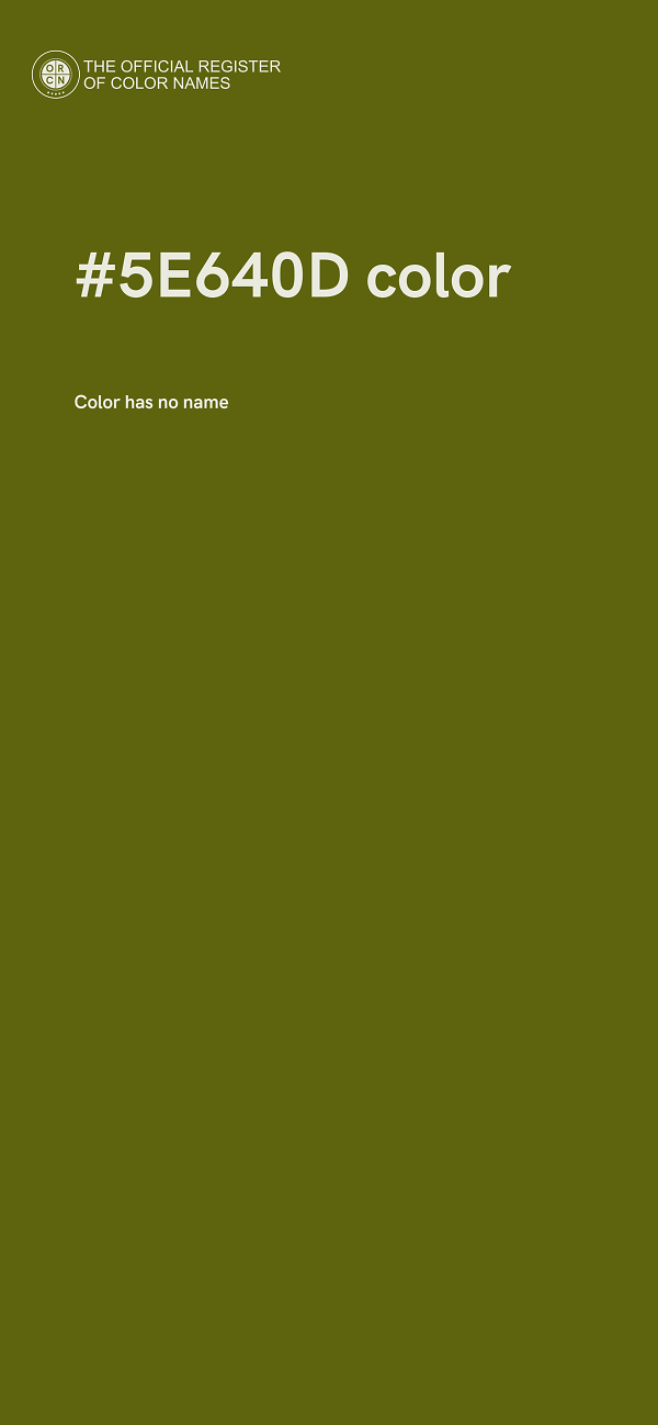 #5E640D color image