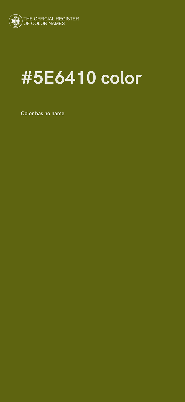 #5E6410 color image