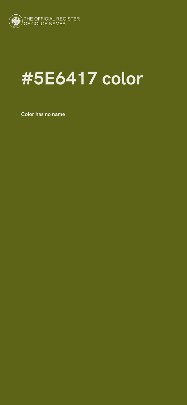 #5E6417 color image