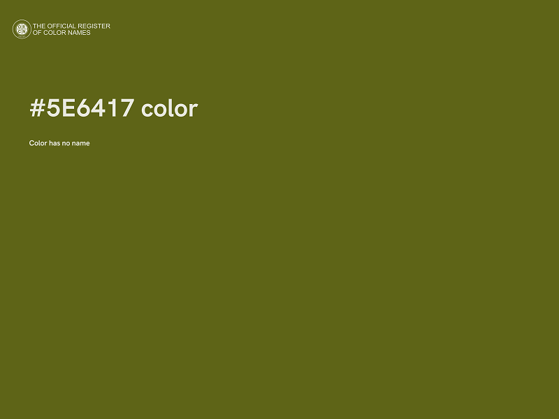 #5E6417 color image