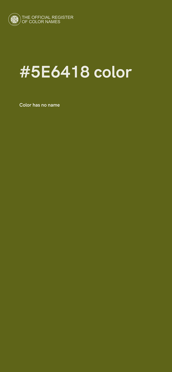 #5E6418 color image