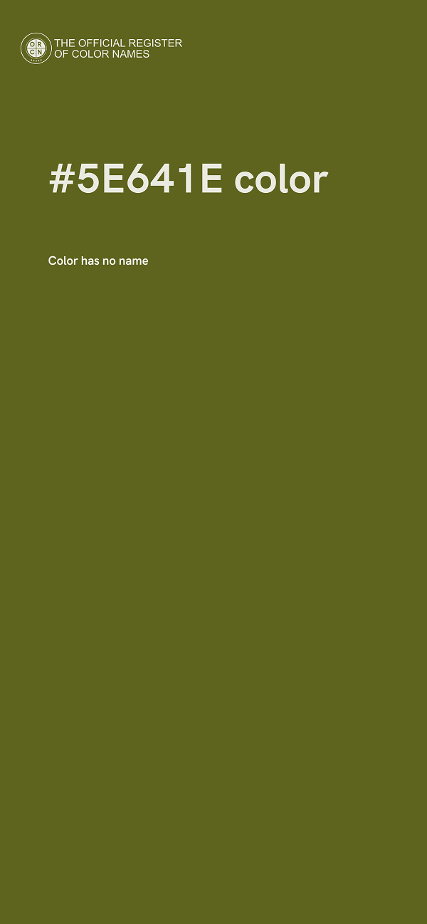 #5E641E color image