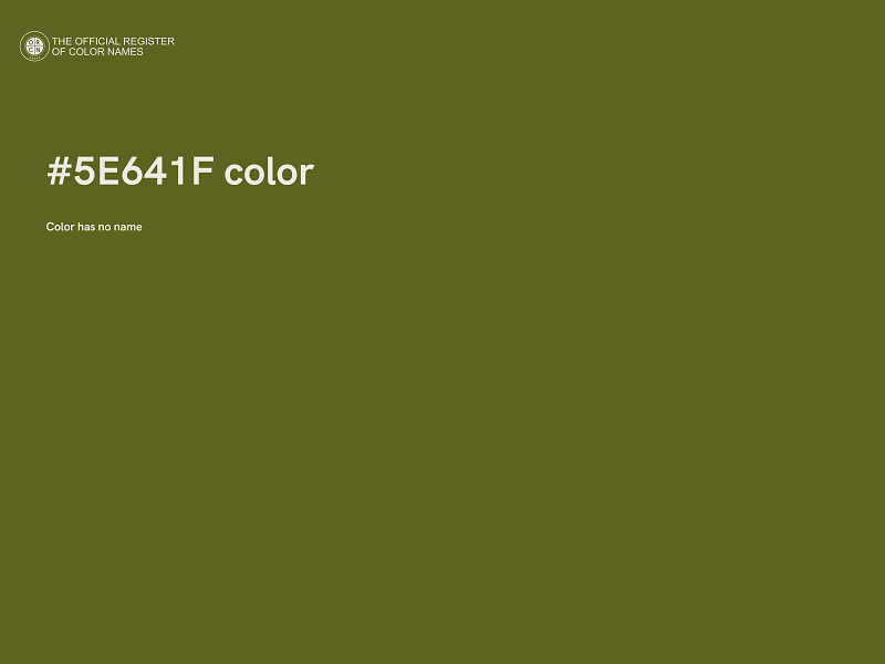 #5E641F color image