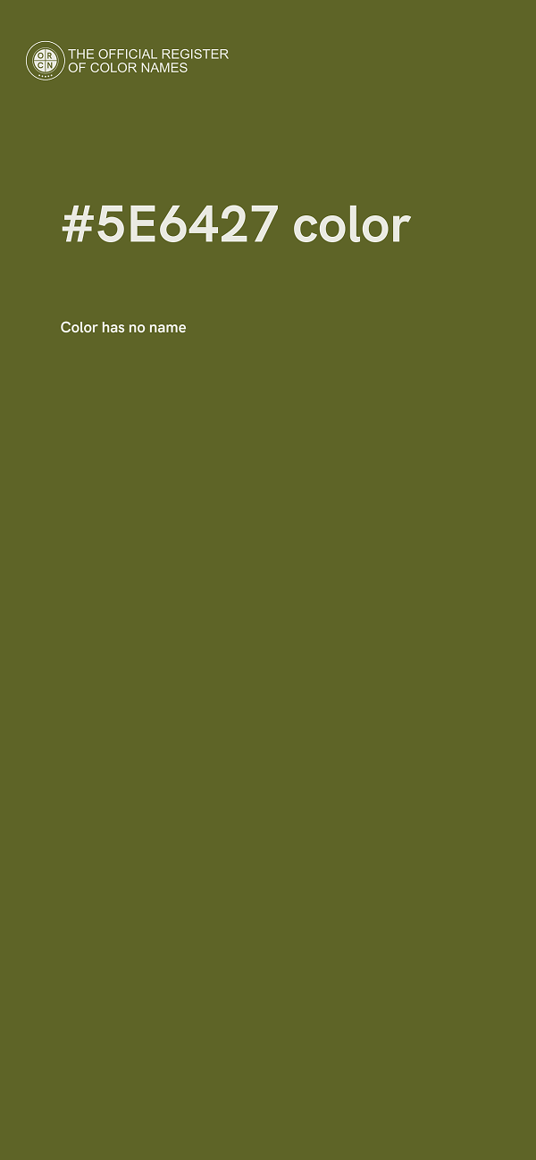 #5E6427 color image