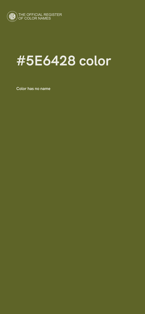 #5E6428 color image