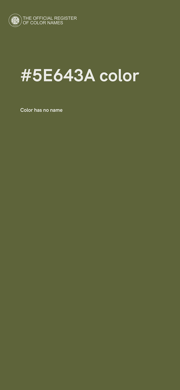 #5E643A color image