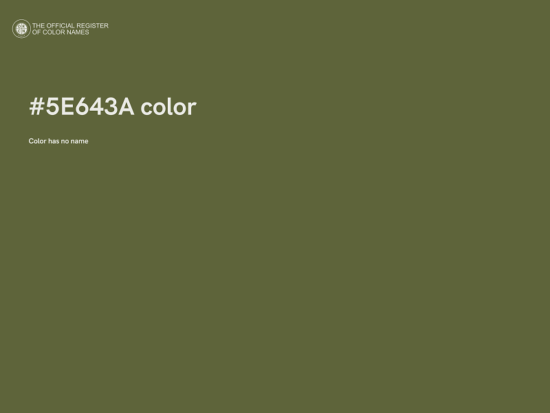 #5E643A color image