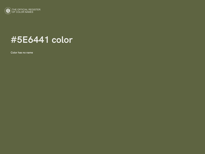 #5E6441 color image