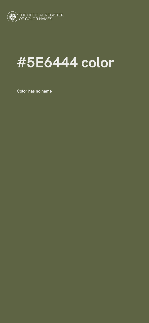 #5E6444 color image