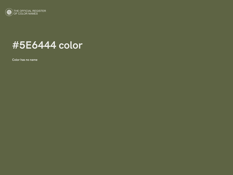 #5E6444 color image