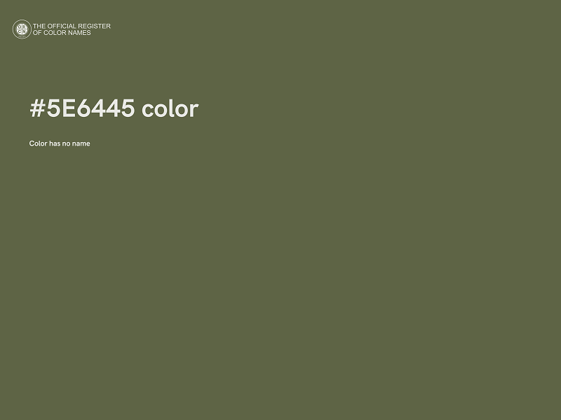#5E6445 color image