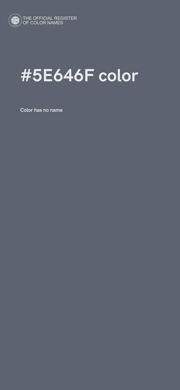 #5E646F color image