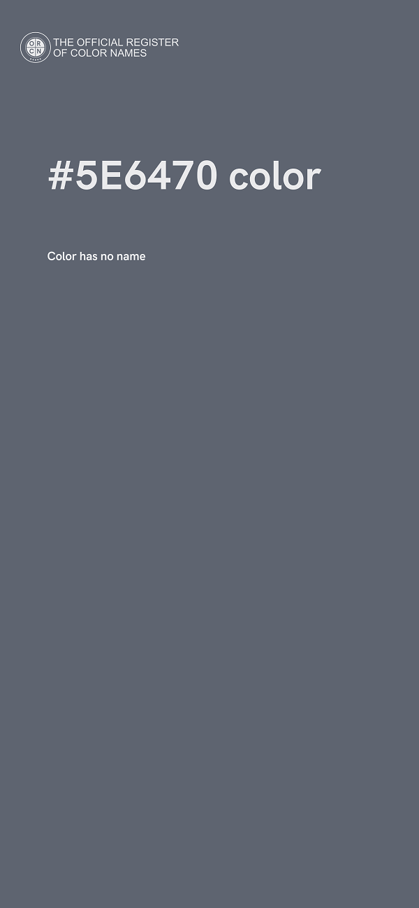 #5E6470 color image